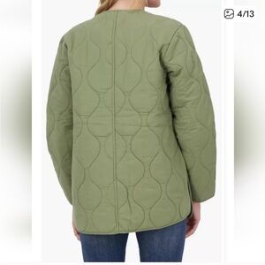 Lucky Brand Olive Quilted Utility Jacket